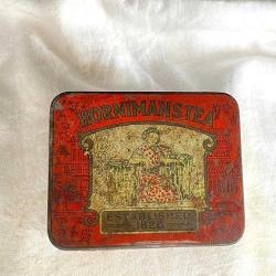 1940 İngiliz HORNIMANS Nadir Teneke Çay Kutusu