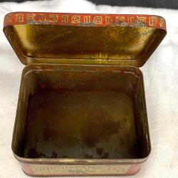 1940 İngiliz HORNIMANS Nadir Teneke Çay Kutusu