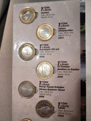 2012-2022 Arası Hatıra Para Seti Özel kit İçinde ( 2018 Göreve başlama Dahil)