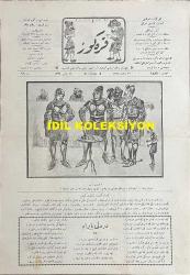 Osmanlıca Karagöz Mizah Dergisi-Gazetesi, Orijinal Dönem Basım, (Ottoman Magazine-Newspaper-Journal Illustré Cara-Gueuz) - 16 Mayıs 1923 - Sayı: 1582 - Hicri: 30 Ramazan 1341 - Rumi: 16 Mayıs 1339 - Lozan Barış Konferansına Dair Karikatür: Lozan'da 