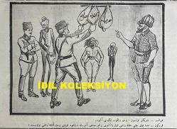 Osmanlıca Karagöz Mizah Dergisi-Gazetesi, Orijinal Dönem Basım, (Ottoman Magazine-Newspaper-Journal Illustré Cara-Gueuz) - 13 Haziran 1923 - Sayı: 1590 - Hicri: 28 Şevval 1341 - Rumi: 13 Haziran 1339 - Lozan Barış Konferansı'na Dair İsmet İnönü'yü Tasvir Eden Karikatür: 