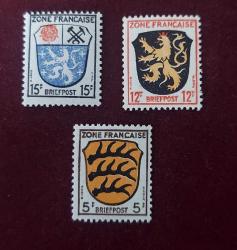 LOT.16 » Batı Berlin – 1947 Fransız bölgesi pulları Damgasız