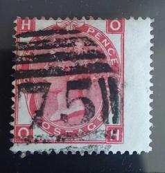 LOT.4 » İngiltere 1865- 1867 Kralice Victoria - damgalı katalog değeri 800 tl