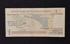7 EMİSYON YTL 1 BİR YENİ TÜRK LİRASI A46 ÇT