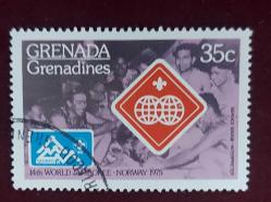 Grenada Grandinleri - damgalı pul