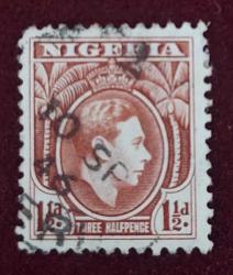 İngiliz sömürgesi NİJERYA- damgalı