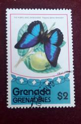 Grenada Grandinleri - damgalı pul