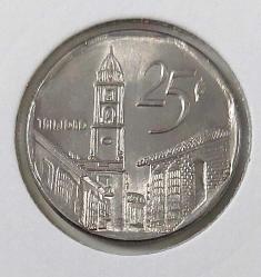 2003 KUBA 25 CENTAVOS ORİJİNAL MADENİ PARASI ÇİL 2K1Ü1B NADİRDİR