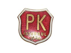 PK İSTANBUL 1934 YAZILI MİNELİ ROZET
