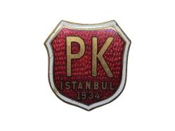 PK İSTANBUL 1934 YAZILI MİNELİ ROZET