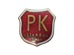 PK İSTANBUL 1934 YAZILI MİNELİ ROZET