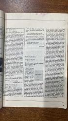 ÇAĞDAŞ ELEŞTİRİ, EDEBİYAT, SANAT, SORUNLAR VE KURAMLAR DERGİSİ - OCAK 1985  ALBERT JACQUARD - EMİN ÖZDEMİR - MUSTAFA BAYKA - ABDÜLKADİR BULUT - AYDIN YALKUT - AHMET NECDET - ZEKİ COŞKUN - MEHMET MELİH YÜRÜŞEN - BEDİA AKARSU - GEORGE STEINER - JALE BAYSAL - YUSUF ÇOTUKSÖKEN - EFDAL SEVİNÇLİ - ÖZDEMİR NUTKU - GÜL IŞIK - ÜMİT GÜROL - HÜSEYİN YURTTAŞ - FİKRET DEMİRAD - RAMİS DARA - MAURICE BLANCHOT - ULUĞ NUTKU - ERCAN ARIKLI - ADNAN BENK - AYDIN YALKUT - CEYDA YAZICIOĞLU - ÖMER BARANİOĞLU - CİHAT SÖYLEMEZ  TANITMALAR - BEDİA AKARSU İLE FELSEFE, DİL, KÜLTÜR VE AHLAK KONUSUNDA SÖYLEŞİ - NOBEL ÖDÜLÜ ÇEVRESİNDE DÖNEN DOLAPLAR - DİVAN EDEBİYATI ÜZERİNE TANITICI BİR YAZI - TÜRKÇE SÖZLÜK ÜZERİNE NOTLAR - NAMIK KEMAL’İN TİYATRO GÖRÜŞLERİ - ORTAOYUNUNDA “YABANCILAŞTIRMA” KAVRAMI - İDDİA FAZLA, METİN EKSİK - MARCO POLO VE TÜRKLER - GECEDE KANAT SESLERİ - AKDENİZLİ ŞİİRLER VE AŞK SÖZLERİ - CELLADIMA GÜLÜMSERKEN - BELGELER - ANIŞMALAR - KAYNAKÇA - SATRANÇ  - 66 SAYFA