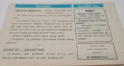 22 Ocak 1997-Orijinal Takvim Yaprağı-Doğum Günü-Söz,Nişan,Nikâh,Düğün ve Önemli Günler Hediyesi-Hicret Takvimi-Ayet(Alak/4-5)-Ridaniye Zaferi(1517)-Orucun Mükafatı-Namaz-Hz.Ebubekir