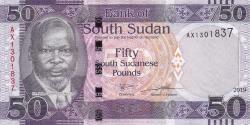 Koleksiyon ürünü Güney Sudan, 50 Pound 2019 ÇİL