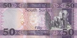 Koleksiyon ürünü Güney Sudan, 50 Pound 2019 ÇİL