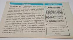 23 Ocak 1997-Orijinal Takvim Yaprağı-Doğum Günü-Söz,Nişan,Nikâh,Düğün ve Önemli Günler Hediyesi-Hicret Takvimi-Ayet(Hücurat-11)-Bab-ı Ali Baskını(1913)-Ramazan Ayı-Namaz Hakkında-Atasözü