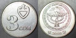 KIRGIZİSTAN 3 SOM 2008.