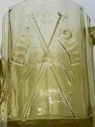 OSMANLI DÖNEMİ AY YILDIZLI BAYRAK VE ASLAN RESİMLİ LİON BİRA BARDAĞI