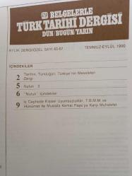 BELGELERLE TÜRK TARİHİ DERGİSİ DÜN BUGÜN YARIN OCAK-HAZİRAN 1990 SAYI 59-64