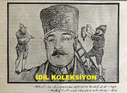 Osmanlıca Karagöz Mizah Dergisi-Gazetesi, Orijinal Dönem Basım, (Ottoman Magazine-Newspaper-Journal Illustré Cara-Gueuz) - 25 Ağustos 1923 - Sayı: 1611 - Hicri: 12 Muharrem 1342 - Rumi: 25 Ağustos 1339 - Karikatür: 