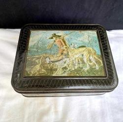 1950 Batı Alman Teneke Tütün Kutusu