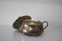 ANTİKA VİNTAGE COK YOĞUN KAPLAMA KELTUM DAMGALI GÜMÜŞ KAPLAMA ŞEKERLİK (BÜYÜK RAF 8