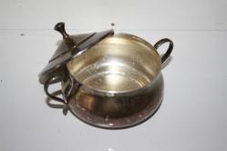 ANTİKA VİNTAGE COK YOĞUN KAPLAMA KELTUM DAMGALI GÜMÜŞ KAPLAMA ŞEKERLİK (BÜYÜK RAF 8