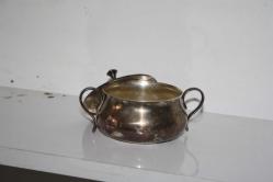 ANTİKA VİNTAGE COK YOĞUN KAPLAMA KELTUM DAMGALI GÜMÜŞ KAPLAMA ŞEKERLİK (BÜYÜK RAF 8