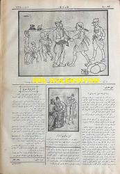 Osmanlıca Karagöz Mizah Dergisi-Gazetesi, Orijinal Dönem Basım, (Ottoman Magazine-Newspaper-Journal Illustré Cara-Gueuz) - 19 Eylül 1923 - Sayı: 1618 - Hicri: 7 Safer 1342 - Rumi: 19 Eylül 1339 - Karikatürist Mehmet Baha'nın Çalışması: Avrupa'nın Bugünkü Vaziyeti 