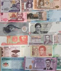 17 adet Yabancı Kağıt Para Lotu ÇİL