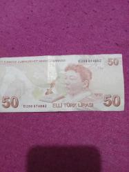 50 TL Radar para tersten temiz tekrarlayan numara 288/882