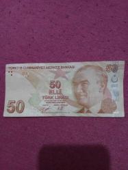 50 TL Radar para tersten temiz tekrarlayan numara 288/882