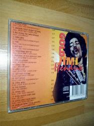 gold jimi hendrix cd (disk temiz ve parlak, ama 20 adet kadar kılcal kağıt çiziği gibi çizik var, pek performansı etkiler gibi grünmüyor) (ön kapak 4 sayfa, ama iç sayfalarda yazı yok, muhtemelen bulgar baskısı)