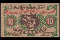 Çok Nadir Notgeld Ahsap 10 Heller 1920