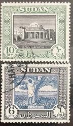 1951.KÖY TARİHİ YER.SUDAN 2 PUL DAMGALI