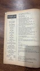 GÜNÜMÜZDE KİTAPLAR AYLIK KÜLTÜR DERGİSİ - SAYI : 10 – EKİM 1984  ÇETİN ALTAN – TOMRİS UYAR – FAKİR BAYKURT – SÜREYYA BERFE – KEMAL SÜLKER – AHMET ÖNEL – HİLMİ YAVUZ – AHMET CEMAL – MERAL ALPAY – İBRAHİM YILDIRIM – MUZAFFER BUYRUKÇU – GÜRSEL AYTAÇ – SELİM İLERİ – SENNUR SEZER – MUSTAFA BALEL – MUZAFFER UYGUNER – SÜLEYMAN BULUT – FATİH ÖZGÜVEN – FİGEN GÖKBERK – AHMET N. ÖZTÜRK – HATİCE AYNUR – NECATİ ABACI – ERDOĞAN BAŞOL – SELÇUK HÜNERLİ – H. İBRAHİM IŞIK – MESUT YALVAÇ  HER ŞEY ÜZERİNE – ÇİLLİ – ALLAH KURTARSIN AMA KİMİ – ANTOLOJİ VE ÖZET – REMZİ BENGİ – OLTADA KÜLTÜR VAR – RUSSELL VE FELSEFE GELENEĞİ – SHAKESPEARE – TÜRKİYE’DE MİLLİ KÜTÜPHANE – ŞAİR NEDİM’İN AŞKI – MAVİ KARANLIK’TA İÇERİK – TUTSAKLAR – VIRGINIA WOOLF’U ANLAMAK – TAŞLI TARLADAKİ EV – AY VE ŞENLİK ATEŞLERİ – İNSAN YETİŞTİRME DÜZENİMİZ – YAŞAMIN UCUNA YOLCULUK – BRECHT’İ ANLAMAK – GÜNER SÜMER’İN OYUNLARI – PAYEL YAYINEVİ – BERTRAND RUSSELL KAYNAKÇASI – SHAKESPEARE KAYNAKÇASI – NEDİM – BİR AVUÇ FOTOROMAN – YENİ - 64 SAYFA