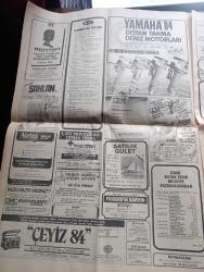Hürriyet Gazetesi - Turkish Newspaper - 7 Mayıs 1984 - Hürriyet bağlantısızların lideri Hindistan Başbakanı İndira Gandi ile konuştu fotoğraf - vekil müsteşarlar yeni sorun yarattı geçersiz imzalar tartışılıyor - Halkçı Parti ANAP'ın af teklifini destekliyor - 29. Eurovision şarkı yarışmasında Türkiye 12. oldu fotoğraf - dün Hıdırellezdi ateşin üzerinden dilek atlayışı fotoğraf - Ermeni tarihçi Kösseyan'ın itirafı Fransızlar bizi Türklere karşı her zaman kullandı - Danıştay Yahya Demirel'in açtığı davayı reddetti - İhanet Birliği toplantısına TİKP değil TİKB katılmış - Gülhane parkı piknikçilerle kucaklaştı - Humeyni kadın sevmiyor - Patrizia Pellegrini prensle seviştim dedi şöhret oldu - Papa'ya oyuncak tabanca ile ateş açıldı - Emel Sayın'dan büyük Pril konseri - basın Fenerbahçe divanı toplantısını protesto etti - Beşiktaş'a lig sonunda gayret geldi - kuşadası'nı sütyensizler doldurdu Fotoğrafı - Adile Naşit Hulusi Kentmen ve Mehmet Ali Erbil Hürriyet çocuk kulübü etkinliğinde Foto