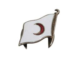 OSMANLI GÜMÜŞ HİLALİ AHMER ROZETİ