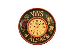 56 cm çapında country corner masif ahşaptan avrupa duvar saati