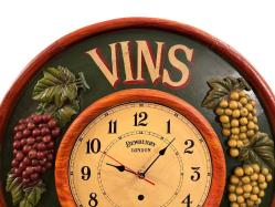 56 cm çapında country corner masif ahşaptan avrupa duvar saati