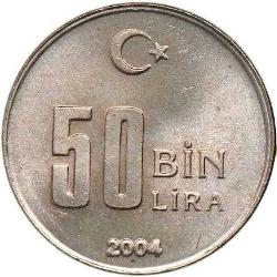 Türkiye Cumhuriyeti 2004 Yılı 50 Bin Lira    (6670)