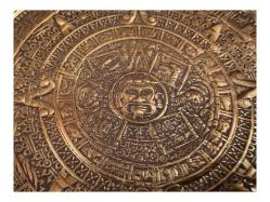 Meksika paralarından yapılmış 15 cm çapında pirinç küllük kül tablası