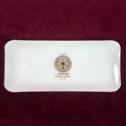 VINTAGE 8.11.1983 TOPKAPI ROTARY KULÜBÜ IX. YIL  HATIRA CAM TEPSİ