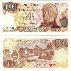 P#304d.2 Arjantin 1000 Peso 1982-1983 ÇİL
