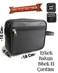 SEVBAGS ERKEK BAKIM BİLEK EL ÇANTASI SUNİ DERİ