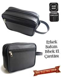 SEVBAGS ERKEK BAKIM BİLEK EL ÇANTASI SUNİ DERİ