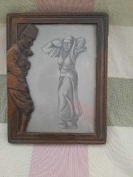 Atatürk Rölyefli Bakır Çerçeve