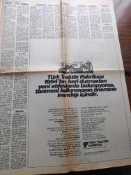 Milliyet Gazetesi - Turkish Newspaper - 8 Şubat 1974 - ilginç ve Zor bir dönem yazan Abdi İpekçi Başmakale - hükümet olaylı oturumda güvenoyu aldı - Demokrat Parti Genel Başkanı Ferruh Bozbeyli meclis başkanının tutumuna itiraz ediyor fotoğraf - Cerrahpaşa personeli protesto için işbaşı yapmadı - Orhan Kabibay bomba olayları sanıkları lehinde ifade verdi - olaylar Necmettin Erbakan'ın kabus demesinden sonra çıktı - Muhsin Ertuğrul yuvada kal deyince Vasfi Rıza Zobu istifadan vazgeçti Fotoğrafı - tanınmış 9 Yıldız film çevirmek için Türkiye'ye geliyorlar Fotoğrafı - program ve sağ Yazan İsmail Cem - öğrenci hareketlerinin özellikleri ve nedenleri yazan Ahmet Taner Kışlalı Yazı Dizisi - cinayetler kapısı yazan Agatha Christie Yazı Dizisi - İngiltere'yi erken seçime götüren olay kömür grevi - Behiye Aksoy Ayhan Işık Müjdat Gezen Selma Güneri Nükhet Duru bebek maksim'de tam sayfa ilan - Galatasaray'da Metin Kurt affedildi Fotoğrafı - Necdet Çobanlı profesyonel futbolcular işçi sayılmalıdır