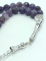 Ametist Doğal Taşlı Tespih, 8 Mm, Faset Kesim, 33 'Lük