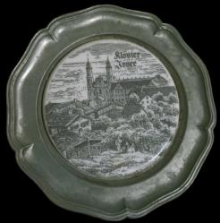 Almanya Zin Damgalı Antika Dekor Duvar Tabağı